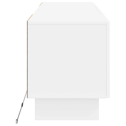 LED TV-skåp Vit Konstruerat trä