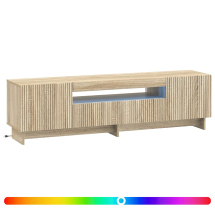 LED TV-skåp Sonoma-ek Konstruerat trä