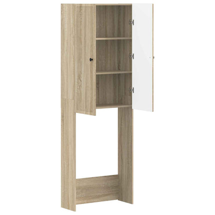 Toalett skåp EDE Sonoma-ek 66 x 25,5 x 190 cm Konstruerat trä