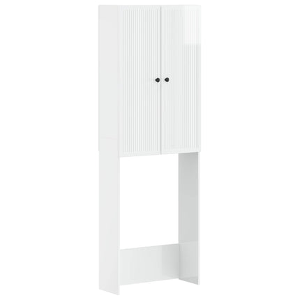 Toalett skåp EDE Vit högglans 66 x 25,5 x 190 cm