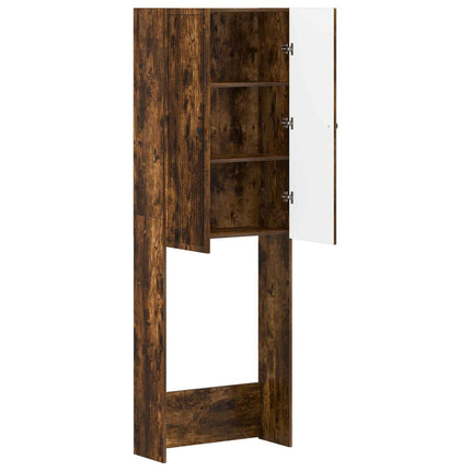 Toalett skåp EDE Rökt ek 66 x 25,5 x 190 cm Konstruerat trä