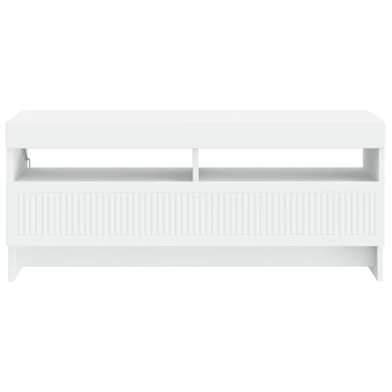 LED TV-skåp Vit Konstruerat trä