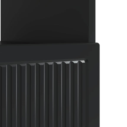 LED TV-skåp Svart Konstruerat trä