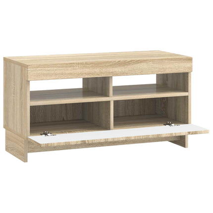 LED TV-skåp Sonoma-ek Konstruerat trä