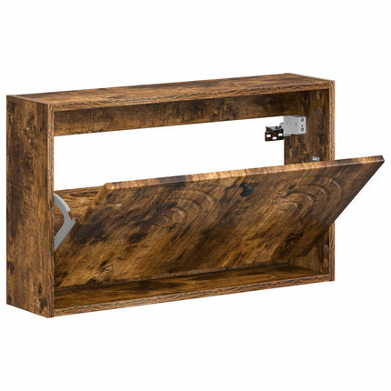 Väggmonterad skoskåp ALKMAAR 71 x 17 x 43 cm Konstruerat trä