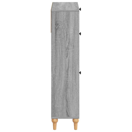 Skoskåp ALKMAAR 78 x 24 x 103 cm Konstruerat trä Grå Sonoma