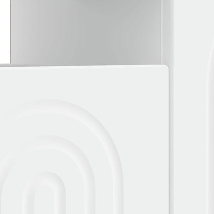 LED TV-skåp Vit Konstruerat trä