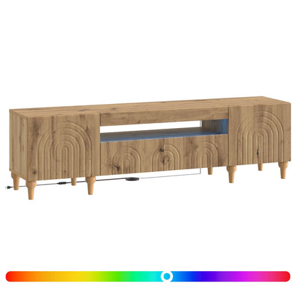 LED TV-skåp Artisan-ek Konstruerat trä