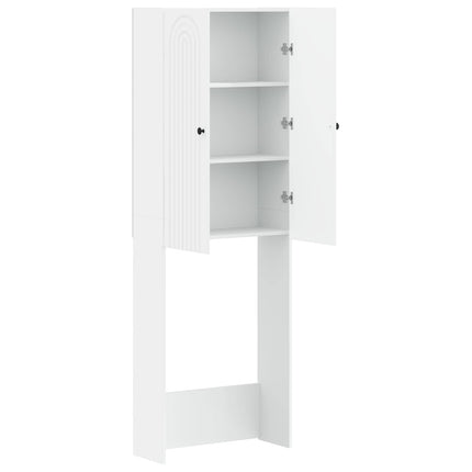 Toalett skåp ALKMAAR Vit 66 x 25,5 x 190 cm Konstruerat trä
