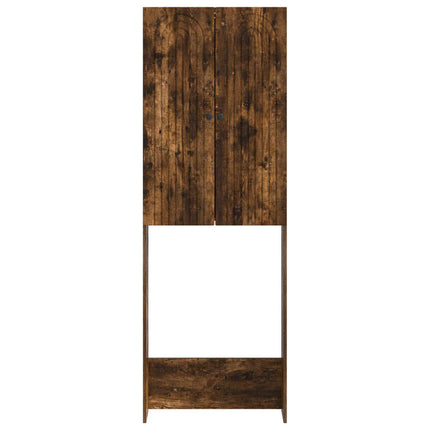 Toalett skåp ALKMAAR Rökt ek 66 x 25,5 x 190 cm Konstruerat trä
