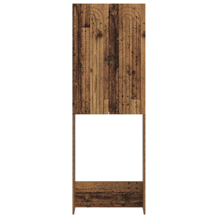 Toalett skåp ALKMAAR Gammalt trä 66 x 25,5 x 190 cm