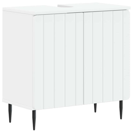 Badrumsskåp med handfat ZWOLLE Vit 59,5 x 31,5 x 59 cm