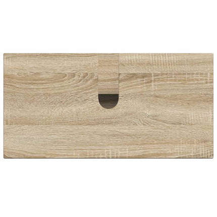 Badrumsskåp med handfat ZWOLLE Sonoma-ek 59,5 x 31,5 x 59 cm