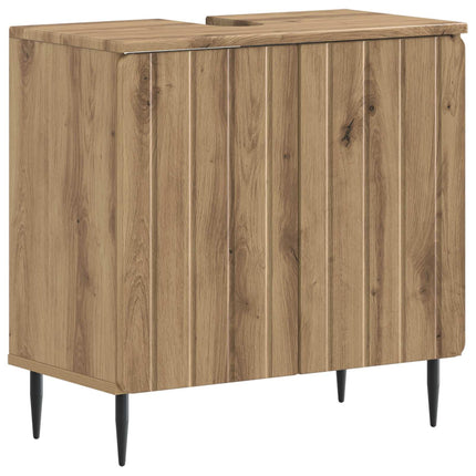 Badrumsskåp med handfat ZWOLLE Artisan-ek 59,5 x 31,5 x 59 cm
