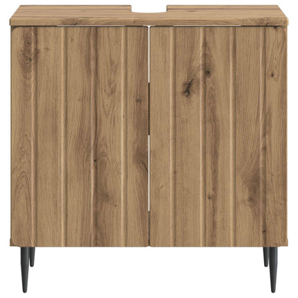 Badrumsskåp med handfat ZWOLLE Artisan-ek 59,5 x 31,5 x 59 cm