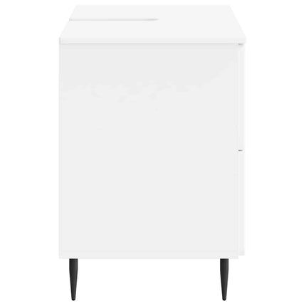 Badrumsskåp med handfat ZWOLLE Vit 82 x 41 x 58,5 cm
