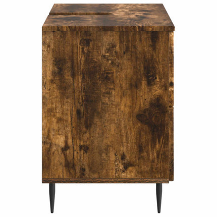 Badrumsskåp med handfat ZWOLLE Rökt ek 82 x 41 x 58,5 cm