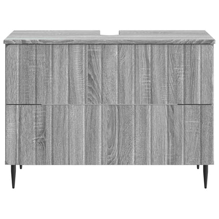 Badrumsskåp med handfat ZWOLLE Grå Sonoma 82 x 41 x 58,5 cm