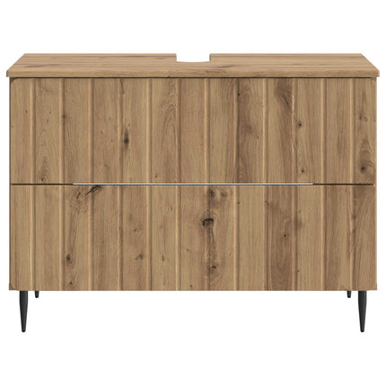 Badrumsskåp med handfat ZWOLLE Artisan-ek 82 x 41 x 58,5 cm
