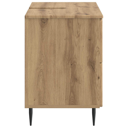 Badrumsskåp med handfat ZWOLLE Artisan-ek 82 x 41 x 58,5 cm