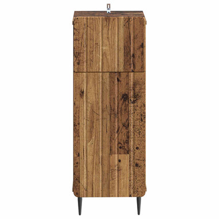 Badrumsskrubb ZWOLLE Gammalt trä 30 x 31 x 79,5 cm