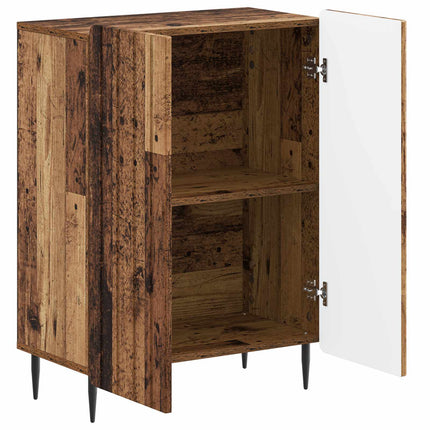 Badrumsskrubb ZWOLLE Gammalt trä 59,5 x 31 x 79,5 cm