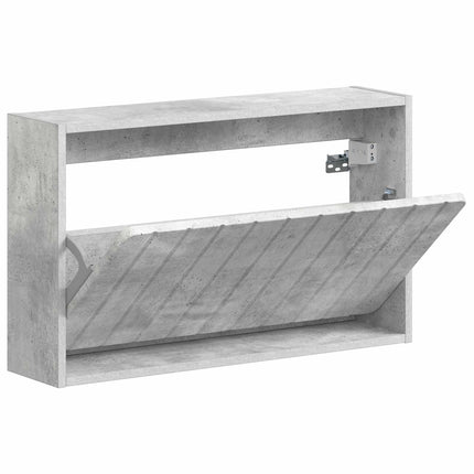 Väggmonterad skoskåp ZWOLLE 71 x 17 x 43 cm Konstruerat trä