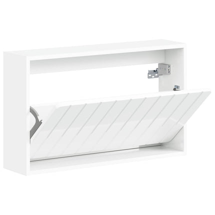 Väggmonterad skoskåp ZWOLLE 71 x 17 x 43 cm Konstruerat trä