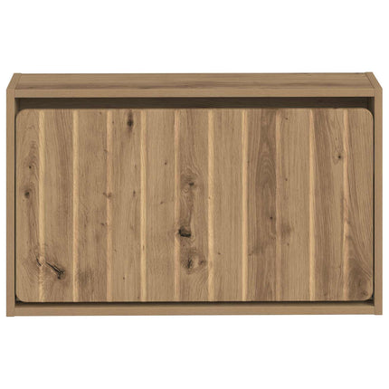 Väggmonterad skoskåp ZWOLLE 71 x 17 x 43 cm Konstruerat trä