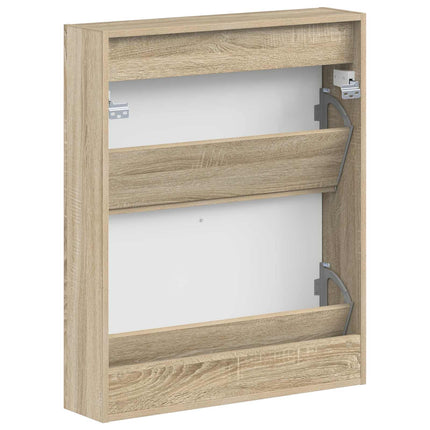 Väggmonterad skoskåp ZWOLLE 71 x 17 x 86 cm Konstruerat trä