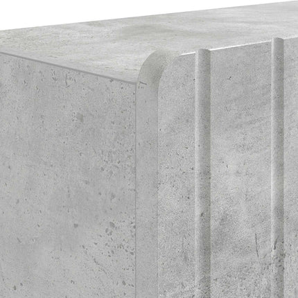 Skoskåp ZWOLLE 59,5 x 39,5 x 91,5 cm Konstruerat trä Betonggrå