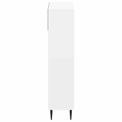Skoskåp ZWOLLE 78 x 24 x 103 cm Konstruerat trä Vit
