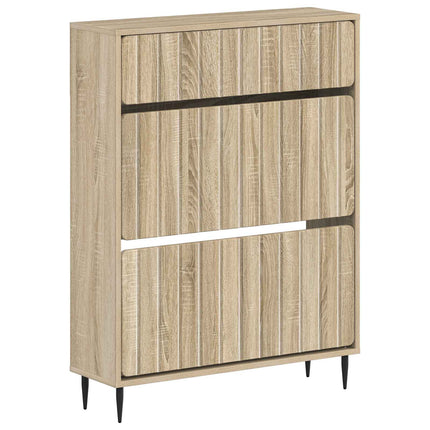 Skoskåp ZWOLLE 78 x 24 x 103 cm Konstruerat trä Sonoma-ek