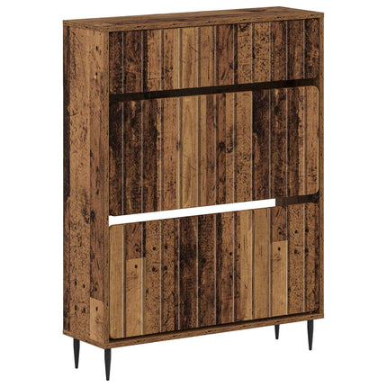 Skoskåp ZWOLLE 78 x 24 x 103 cm Konstruerat trä Gammalt trä