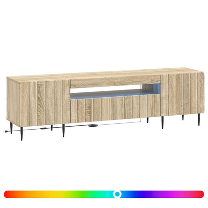 LED TV-skåp Sonoma-ek Konstruerat trä