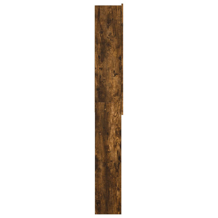 Toalett skåp ZWOLLE Rökt ek 66 x 25,5 x 190 cm Konstruerat trä