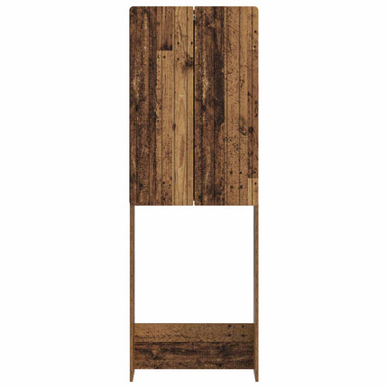 Toalett skåp ZWOLLE Gammalt trä 66 x 25,5 x 190 cm