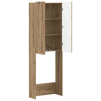 Toalett skåp ZWOLLE Artisan-ek 66 x 25,5 x 190 cm