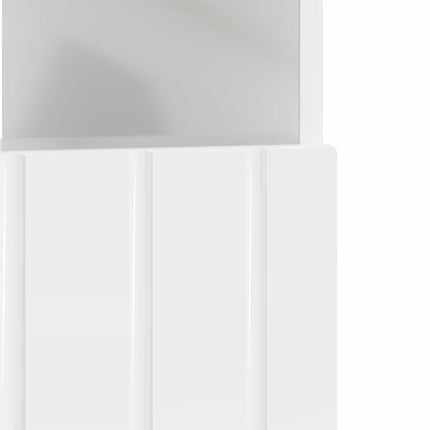 LED TV-skåp Vit högglans Konstruerat trä
