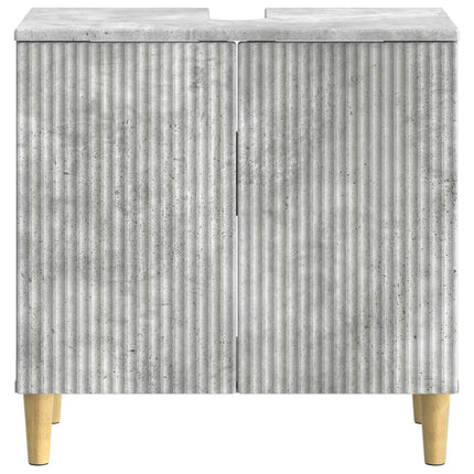 Badrumsskåp med handfat ARNHEM Betonggrå 59,5 x 31,5 x 59 cm