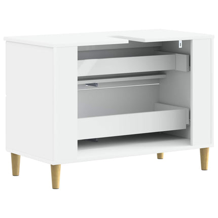 Badrumsskåp med handfat ARNHEM Vit 82 x 41 x 59 cm