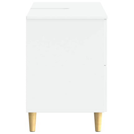 Badrumsskåp med handfat ARNHEM Vit 82 x 41 x 59 cm
