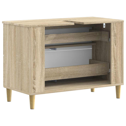 Badrumsskåp med handfat ARNHEM Sonoma-ek 82 x 41 x 59 cm