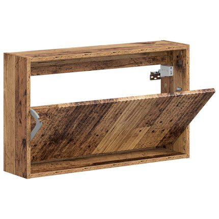 Väggmonterad skoskåp ARNHEM 71 x 17 x 43 cm Konstruerat trä