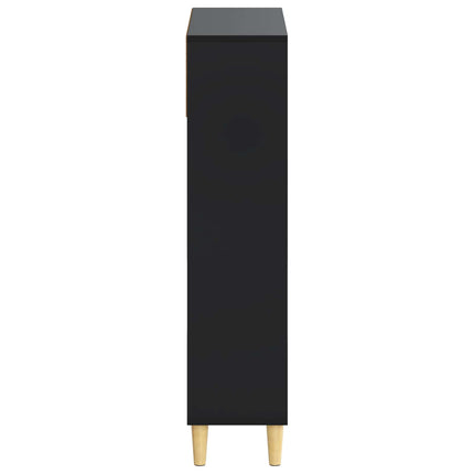Skoskåp ARNHEM 78 x 24 x 103 cm Konstruerat trä Svart