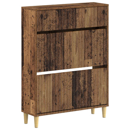 Skoskåp ARNHEM 78 x 24 x 103 cm Konstruerat trä Gammalt trä
