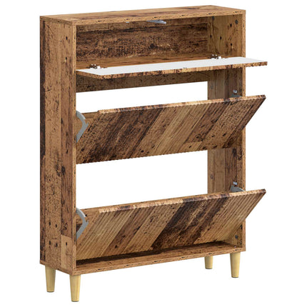 Skoskåp ARNHEM 78 x 24 x 103 cm Konstruerat trä Gammalt trä
