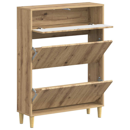 Skoskåp ARNHEM 78 x 24 x 103 cm Konstruerat trä Artisan-ek