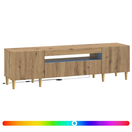 LED TV-skåp Artisan-ek Konstruerat trä