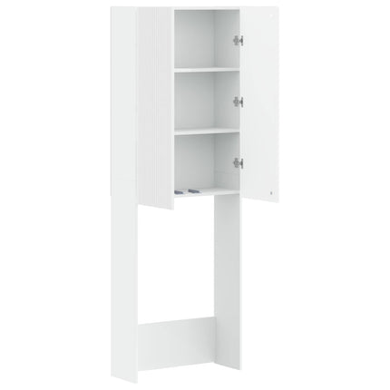 Toalett skåp ARNHEM Vit 66 x 25,5 x 190 cm Konstruerat trä